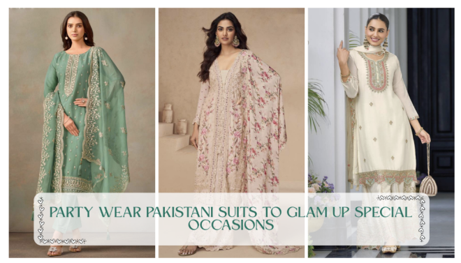 Pretty Party Wear Pakistani Suits to Glam up Special Occasions
